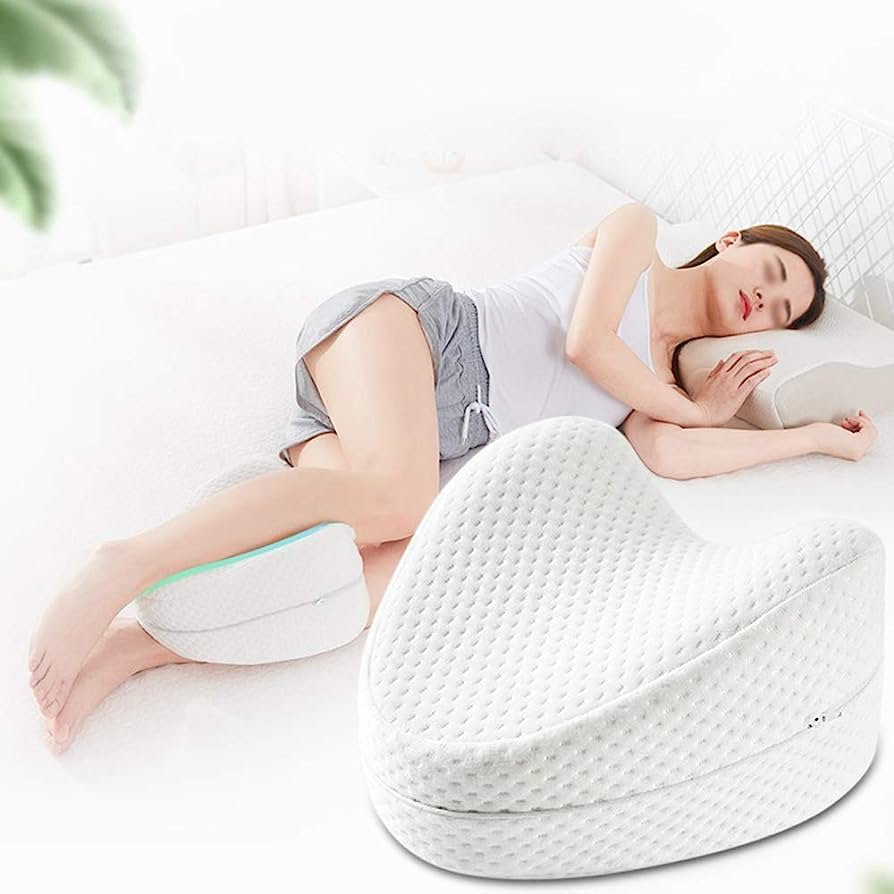 Ez Sleeping Memory Cotton Leg Pillow For Back, Hip, Joint, Knee Pain