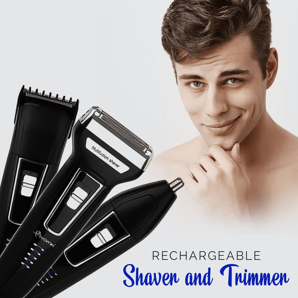 Gemei GM-573 3 in 1 Hair and Beard Trimmer Shaver