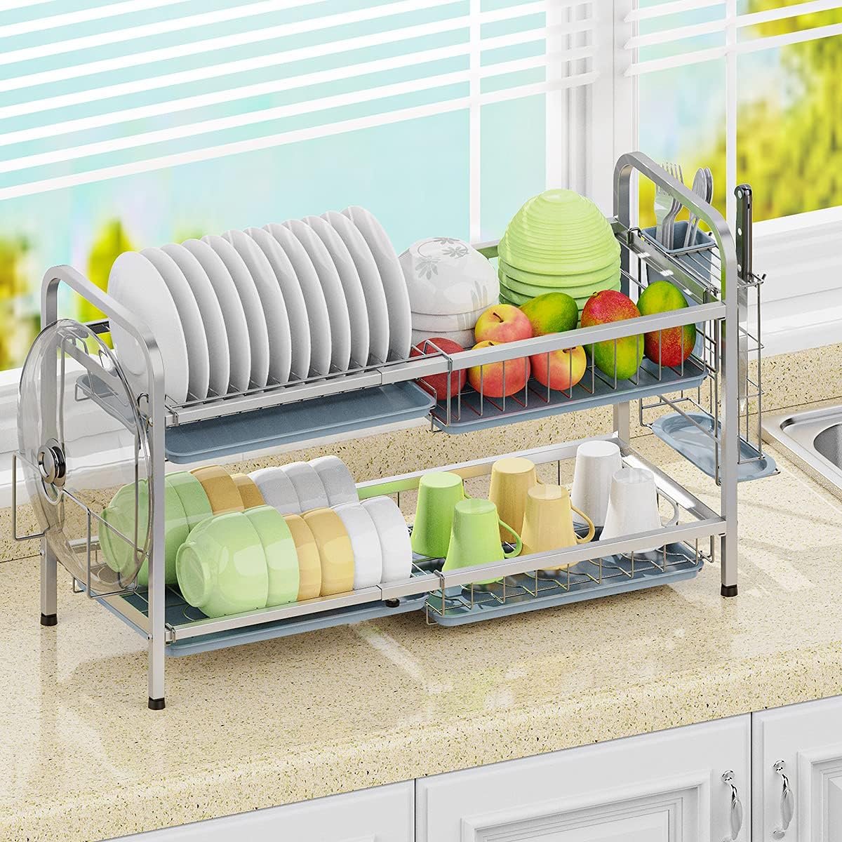 Ez 2 Tier Drying Dish Rack